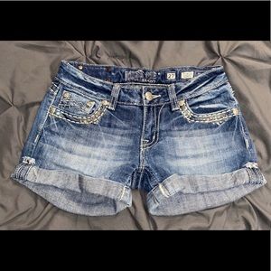 Jean shorts! Super cute and perfect length!